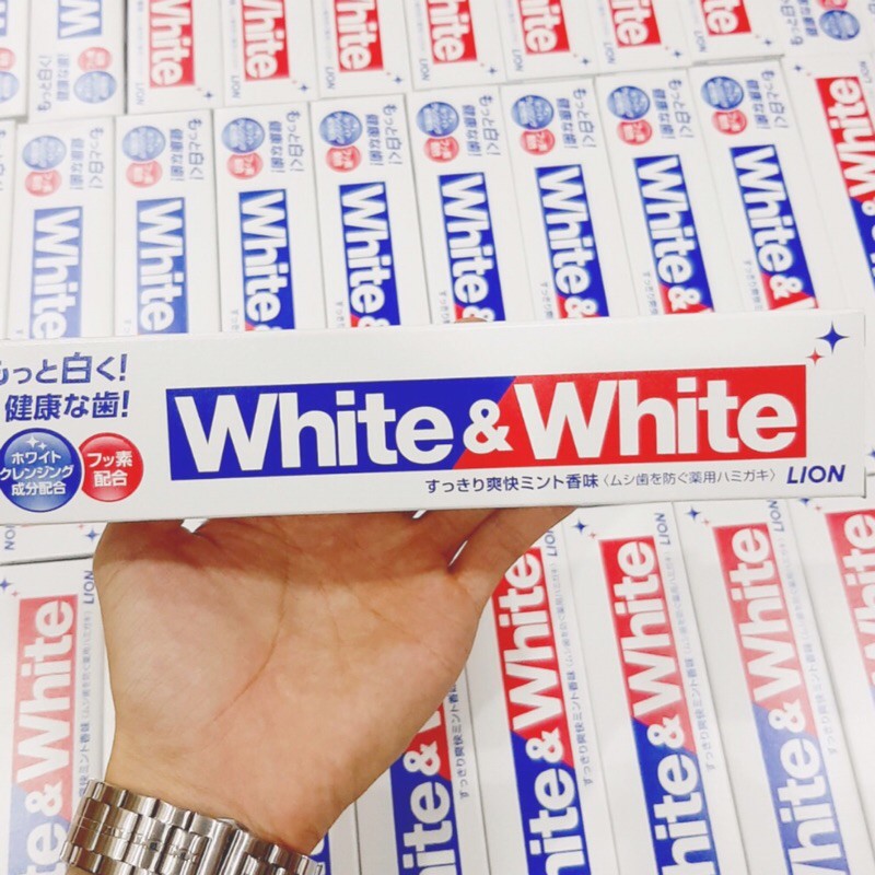 Combo 3 Kem đánh răng White &amp; White Nội địa Nhật Bản 150g