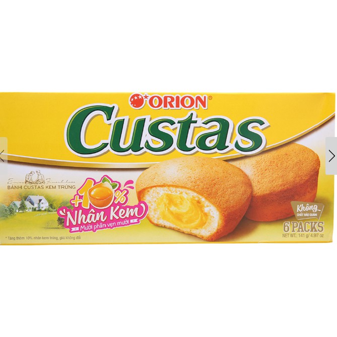 Bánh kem trứng Custas hộp 282g (12 cái)