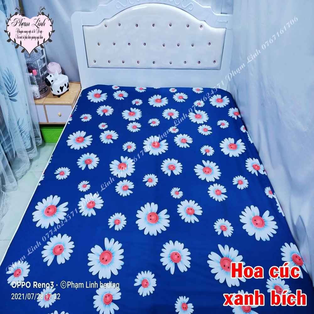 [1m6*2m*5-15cm] Drap lẻ Ga trải giường bo chun thun lạnh Việt Nam sợi Jersay Chỉ 1 drap độ dày drap 2 tấc