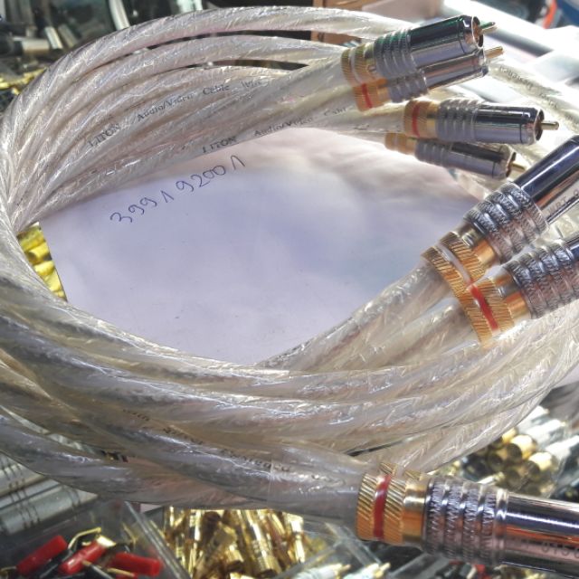 Dây av bạc cao cấp jack khóa