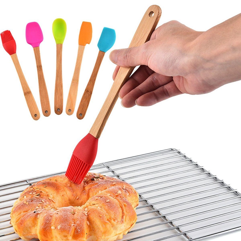 HARRIETT Dụng Cụ Cạo Bánh Quy Mini Tay Cầm Gỗ Tiện Dụng
