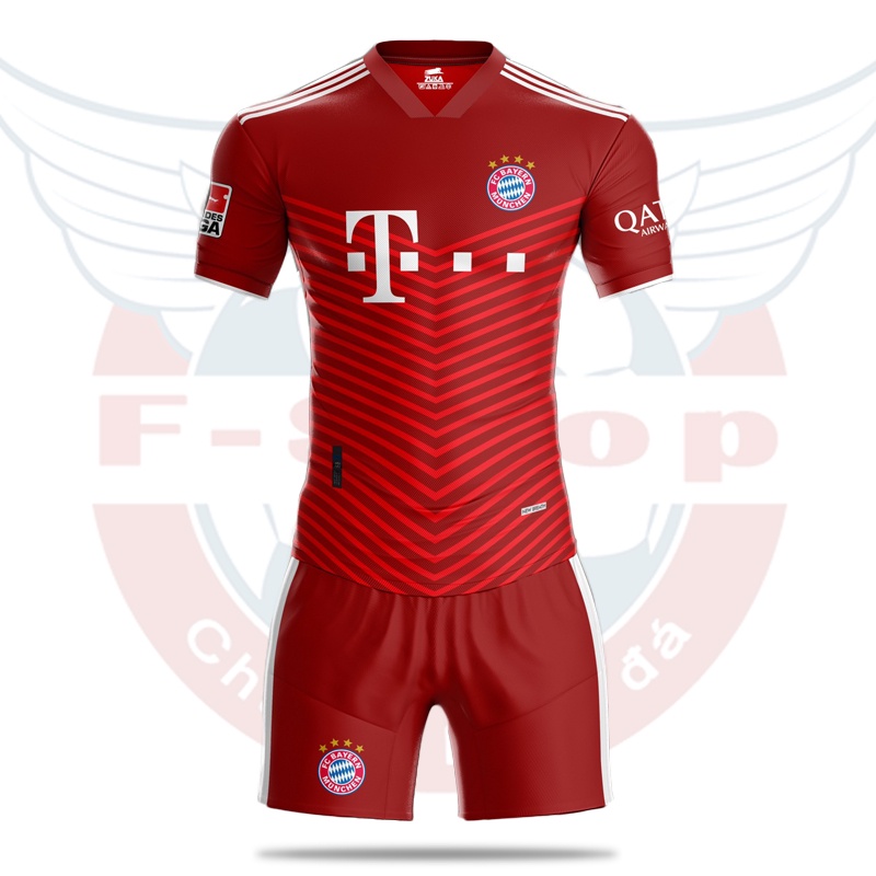 Bộ quần áo bóng đá câu lạc bộ Bayern Munich 2021 - Áo bóng đá CLB giải Bundesliga - Bộ đồ bóng đá đẹp