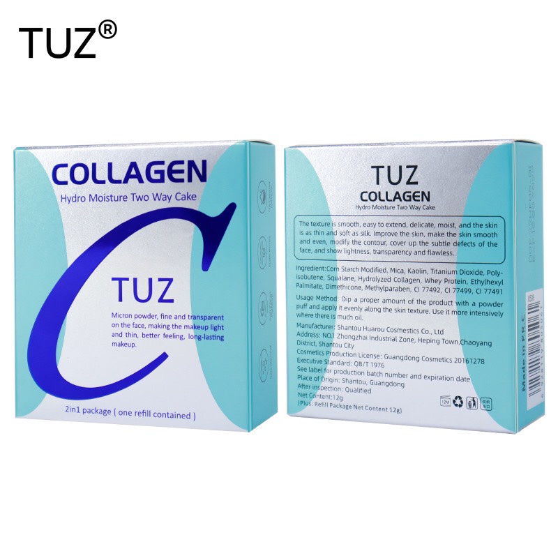Phấn Phủ Mịn Siêu Đẹp Kiềm Dầu Collagen Tuz