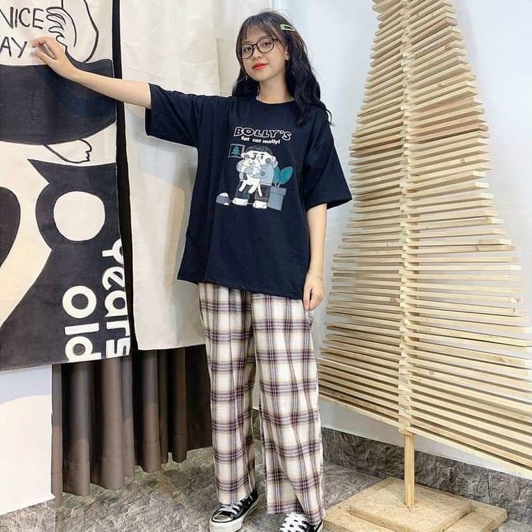 Áo Thun Tay Lỡ Nam Nữ Form Rộng  UNISEX BOLLY'S  Ulzzang Couple