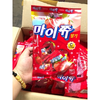 Kẹo mềm trái cây crown hàn quốc vị dâu 92g