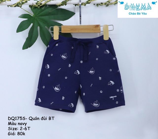 Quần đùi cotton da cá Dokma