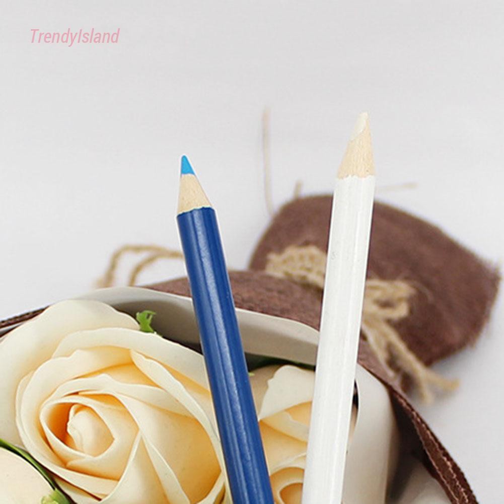 2pcs Water Tailor Chalk with Brush Fabric Pencil Marker Pen Garment Clothes DIY Sewing Accessories