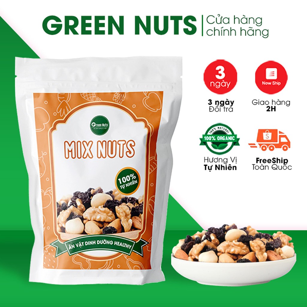 Hạt Mix Dinh Dưỡng sấy 6 vị ăn kiêng ăn vặt giảm cân/hạt dinh dưỡng ăn vặt mẹ bầu/ ăn vặt healthy lành mạnh