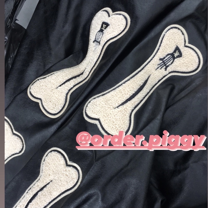Áo Khoác Bomber Bone Varsity Jacket Tay Xương