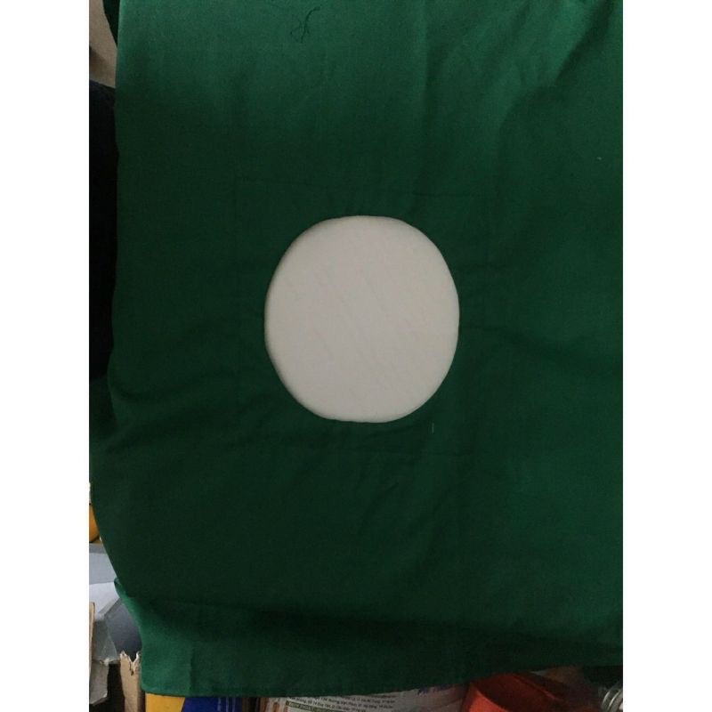 Săng che mặt tiểu phẫu xanh 50x50 may viền chắc đẹp