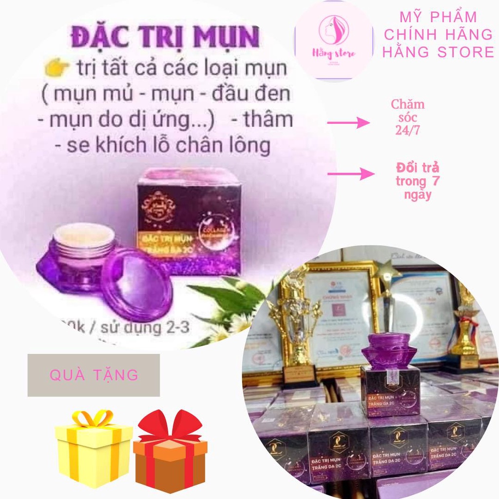 COMBO 5 HỘP KEM MỤN 2C