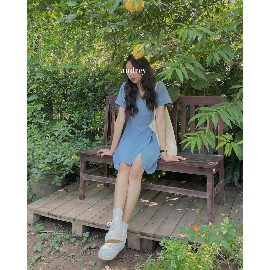 VÁY CỔ VEST THẮT EO DÁNG CHỮ - ĐẦM SƠ MI CỔ VEST BUỘC NƠ EO XÒE KOZODA D45 | BigBuy360 - bigbuy360.vn