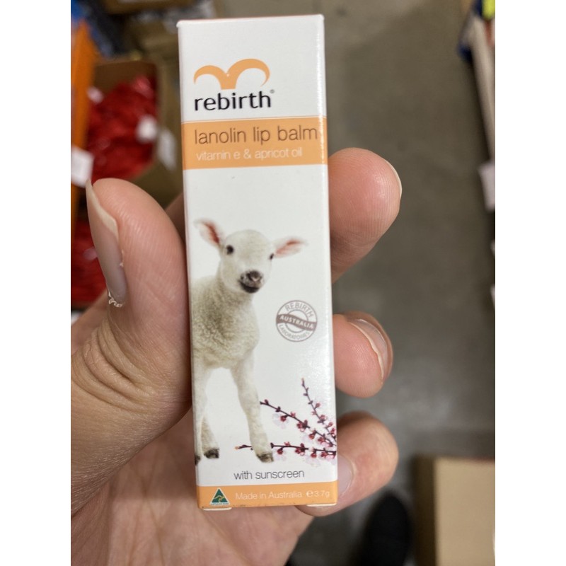 Son Dưỡng Nhau Thai Cừu Rebirth Lanolin Lip Balm 3.7gr