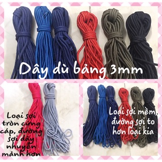 Dây dù bảng 4mm làm vòng tay, phụ kiện, may quần áo