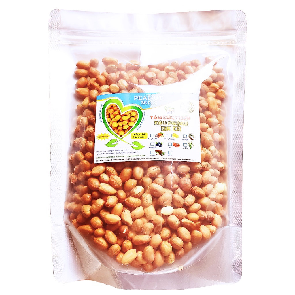 Combo 1KG Đậu Phộng Sống Chưa Chế Biến Loại 1 Tâm Đức Thiện Nguyên Liệu Cao Cấp Đóng Gói Túi Zip ( 2 Túi x 500GR)