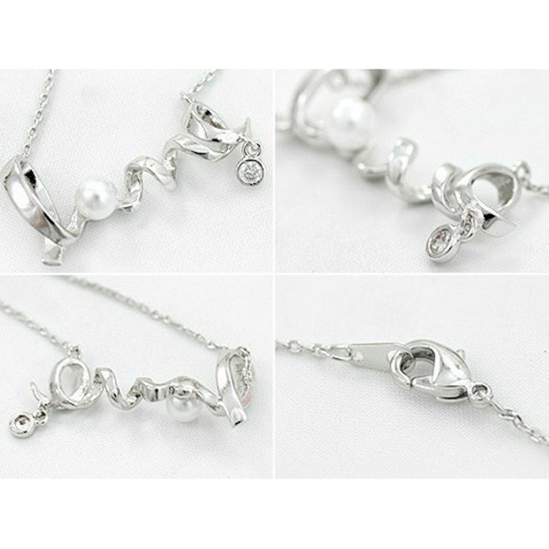 Dây chuyền hợp kim hình chữ Love dễ thương lãng mạn