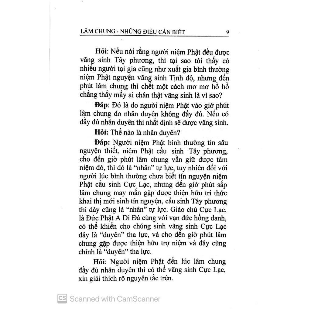 Sách Lâm Chung - Những Điều Cần Biết