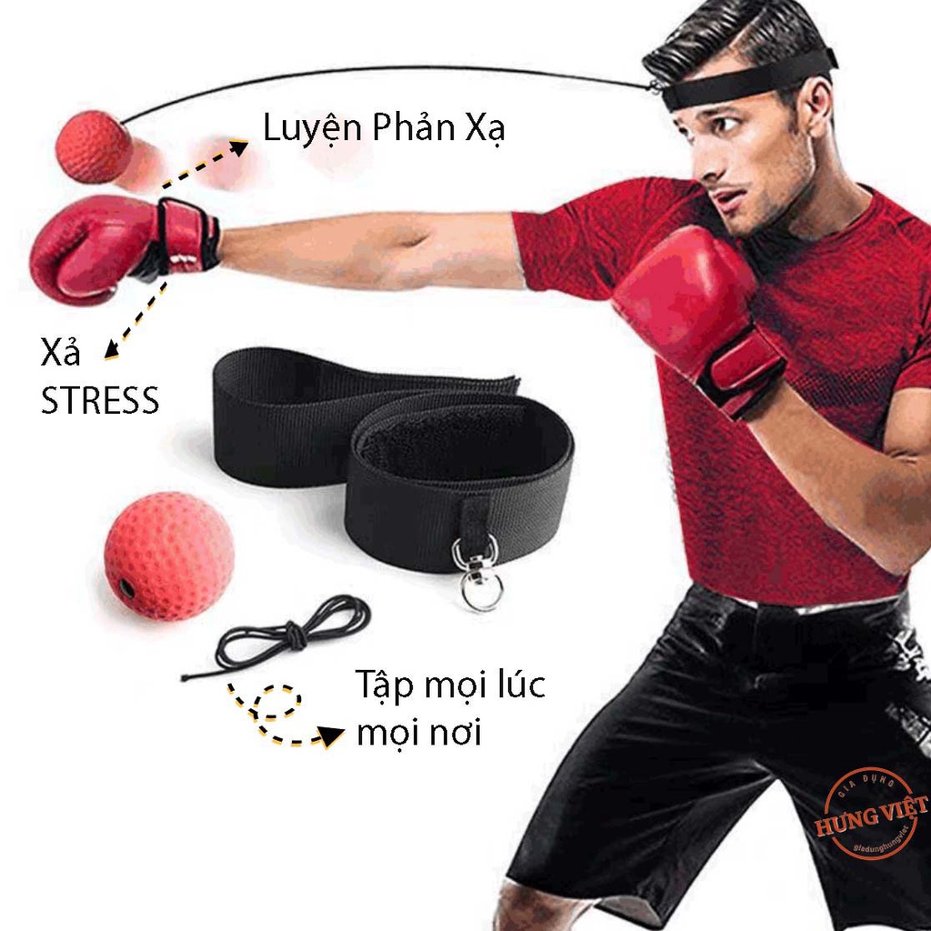 Bóng Luyện Tập Phản Xạ, Boxing Đội Đầu Xả Stress, Kích Thích Phát Triển Trí Tuệ [BÓNG PHẢN XẠ]