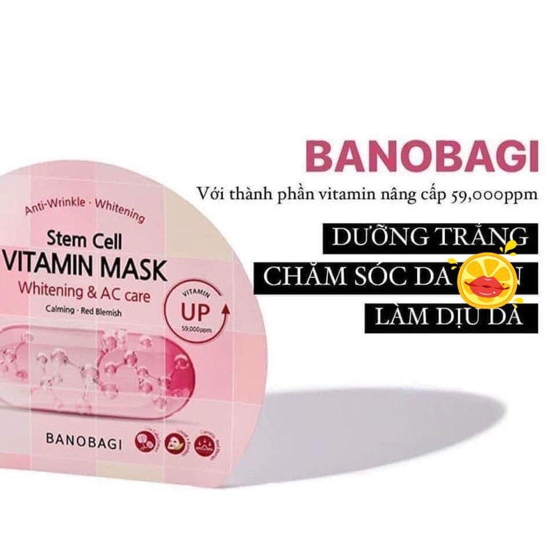 Mặt nạ Banobagi Stem Cell Vitamin Mask mẫu mới