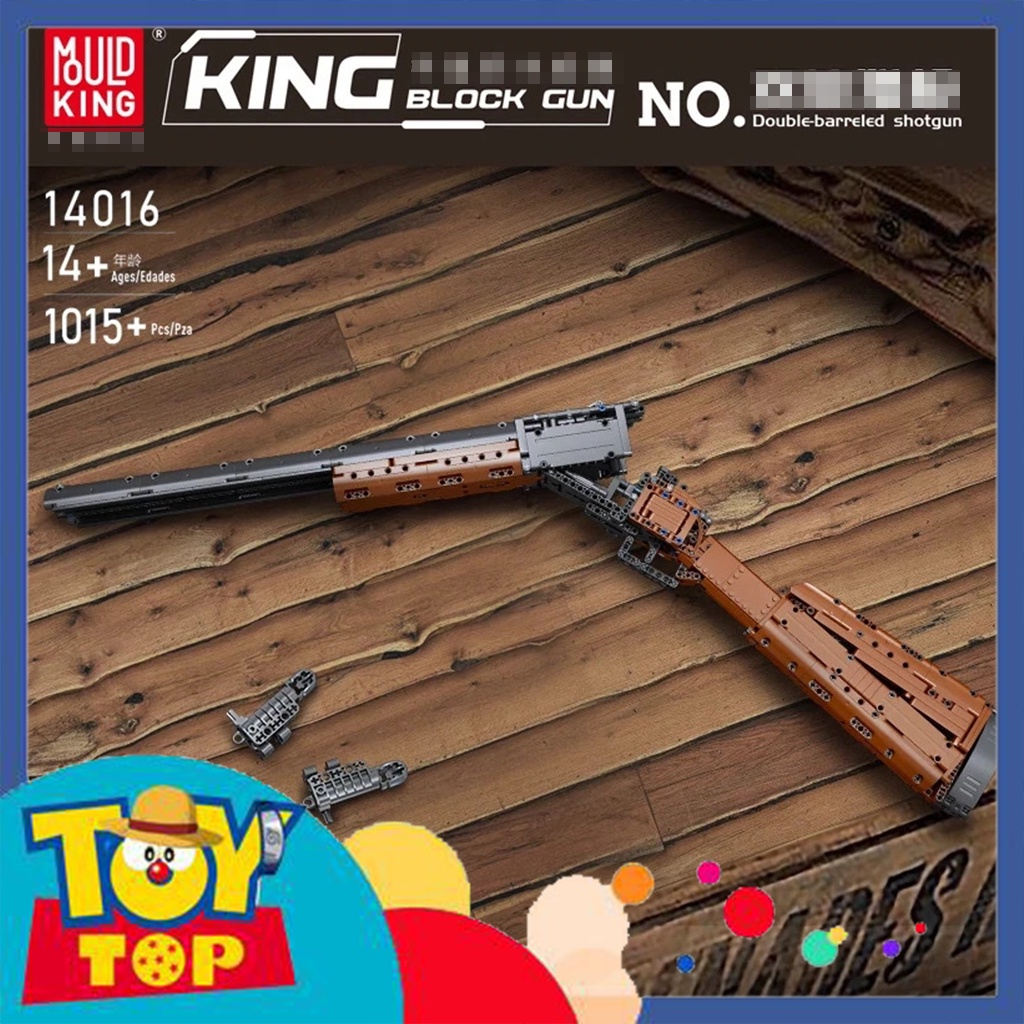 Hộp đồ chơi ghép technic lắp ghép mô hình Double Barreled Shotgun nhựa xếp hình Mould King 14016 gồm 1015 mảnh