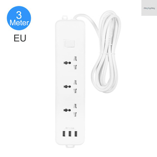 Ổ Cắm Điện Có Dây Dài 3m 3 Cổng Usb