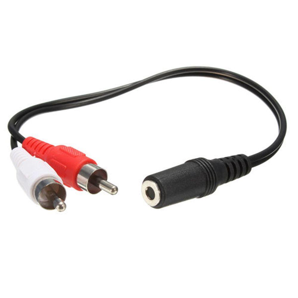 Cáp Chia Âm Thanh Từ Đầu 3.5mm Sang RCA 40cm 2 RCA Cho Tai Nghe