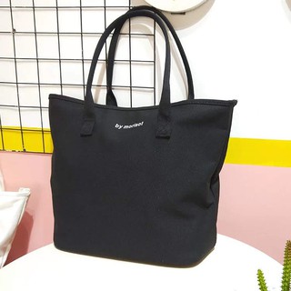 Túi tote vải đựng đồ kiểu basic phong cách Hàn Quốc cực hot