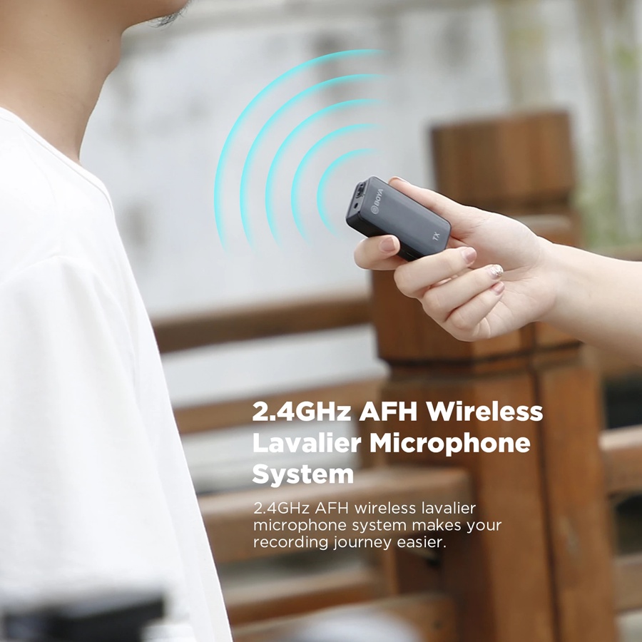 Mic cài áo không dây BOYA BY-XM6 S1 / BY-XM6 S2 / BY-XM6 K1 / BY-XM6 K2 2.4GHz