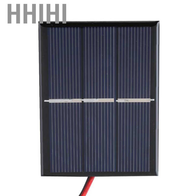 Hhihi 2pcs Solar Panel 60*80*3MM Polycrystalline DIY Power Module Battery Charger