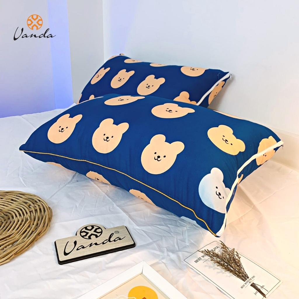 Ruột gối đầu VANDA bông gòn cao cấp mẫu gấu xanh