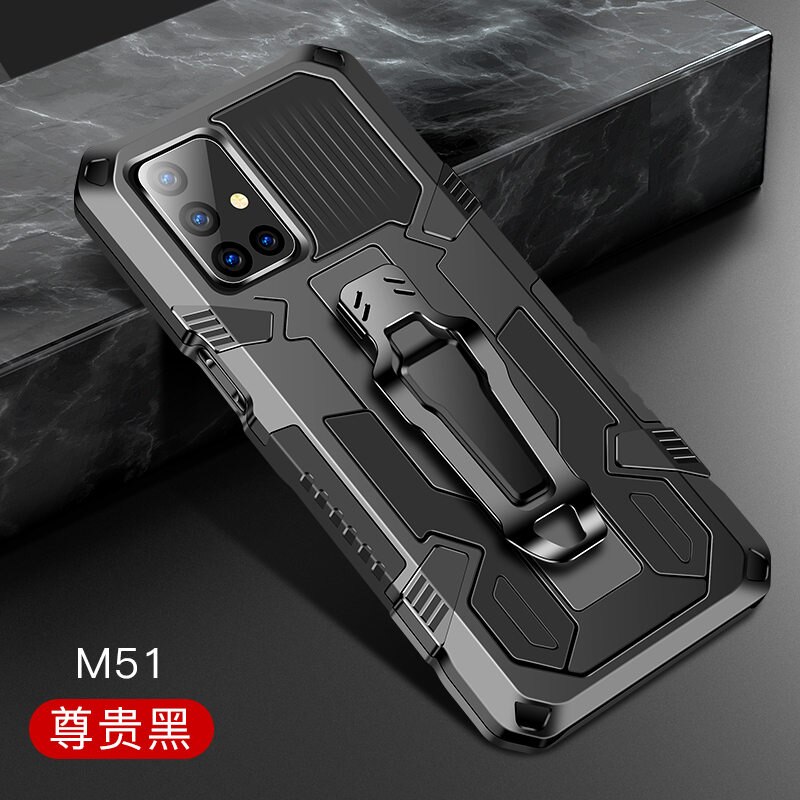 SAMSUNG M51 Case Belt Clip Shell Cover   Samsung Galaxy M51 M 51 Luxury Case   Galaxy M51 Stand Back Capa Shockproof