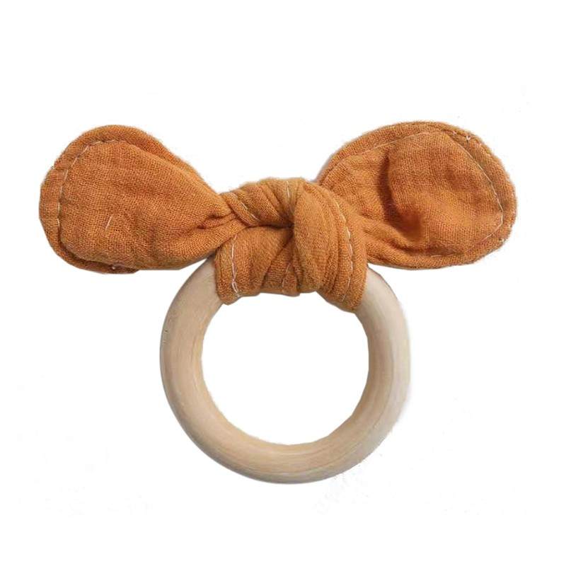 Đồ Chơi Gặm Nướu Bằng Gỗ Không Chứa Bpa An Toàn Cho Bé