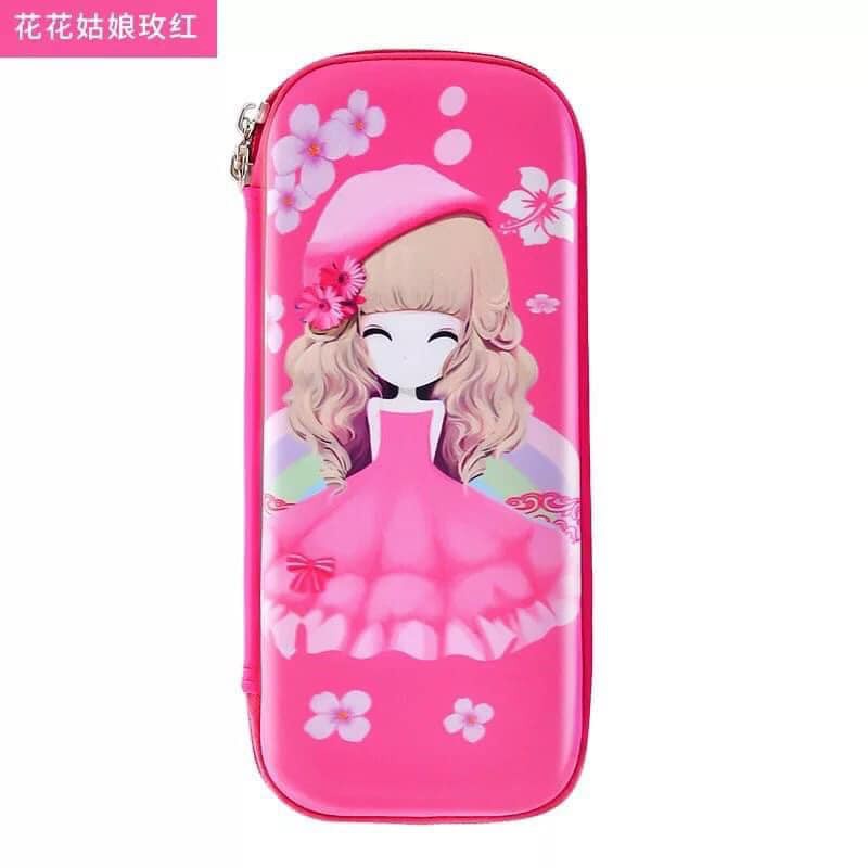 Hộp bút bi cute nhiều ngăn cho bé trai bé gái họa tiết 3d siêu đẹp JIMADO AD1081