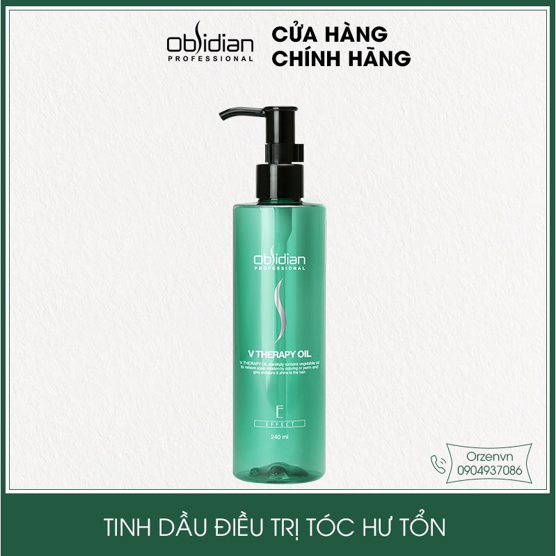 Tinh dầu dưỡng tóc, phục hồi tóc hư tổn Obsidian V Theraphy Oil 240ml Hàn Quốc