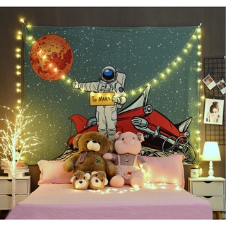 (Size 130x150cm+Móc Treo) Thảm Treo Tường trang trí phòng ngủ, phòng khách tặng kèm bộ móc treo