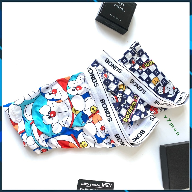 [ Free Ship ] 4 Quần sịp quần lót nam thun lạnh cao cấp họa tiết nhân vật hoạt hình doremon,chuột mickey