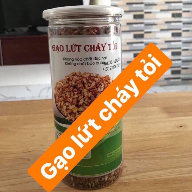 Gạo Lứt Cháy Tỏi (không hoá chất độc hại, không chất bảo quản) 300g