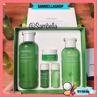 [ Mẫu mới 2019 ]Bộ dưỡng trà xanh Innisfree Green Tea Balancing Skin Care Set
