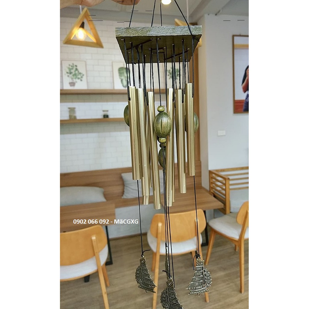 Chuông gió may mắn hình thuyền thuận buồm xuôi gió