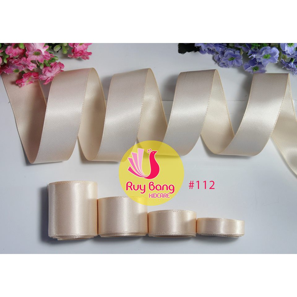 Ruy băng satin trắng ❤️FREESHIP❤️ ruy băng lụa