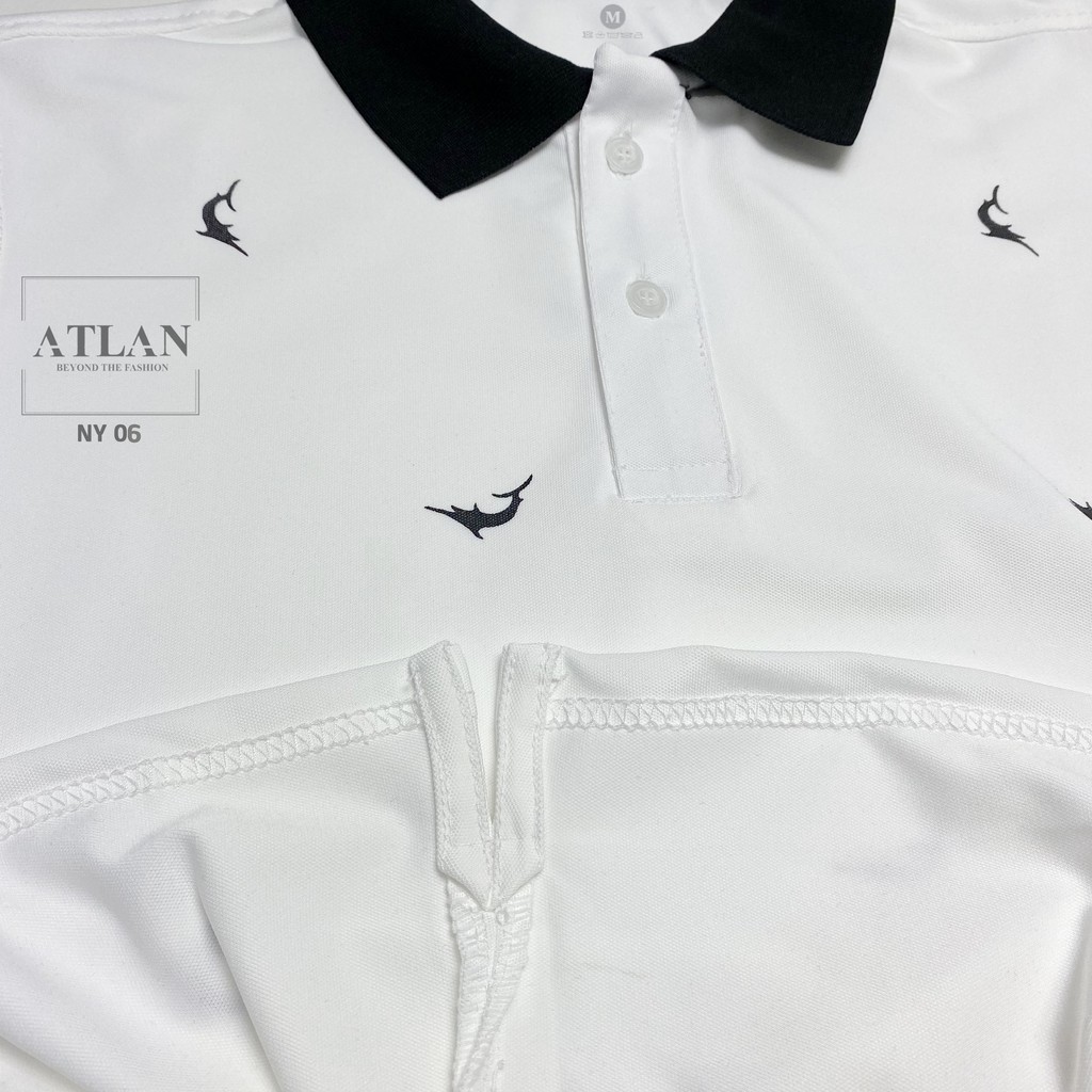 Áo Thun Nam 💖 𝘍𝘳𝘦𝘦𝘴𝘩𝘪𝘱 💖 Polo Nam In Hình Cá Heo Phối Bo Đen - NY06 | BigBuy360 - bigbuy360.vn