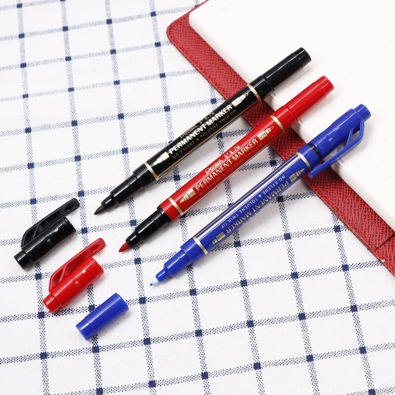 Bút Dạ Dầu 2 Đầu Pentel - N75W Nét Nhỏ 0.3mm, 0.8mm / Bút Dạ Kính Viết Trên Mọi Bề Mặt, Chất Liệu