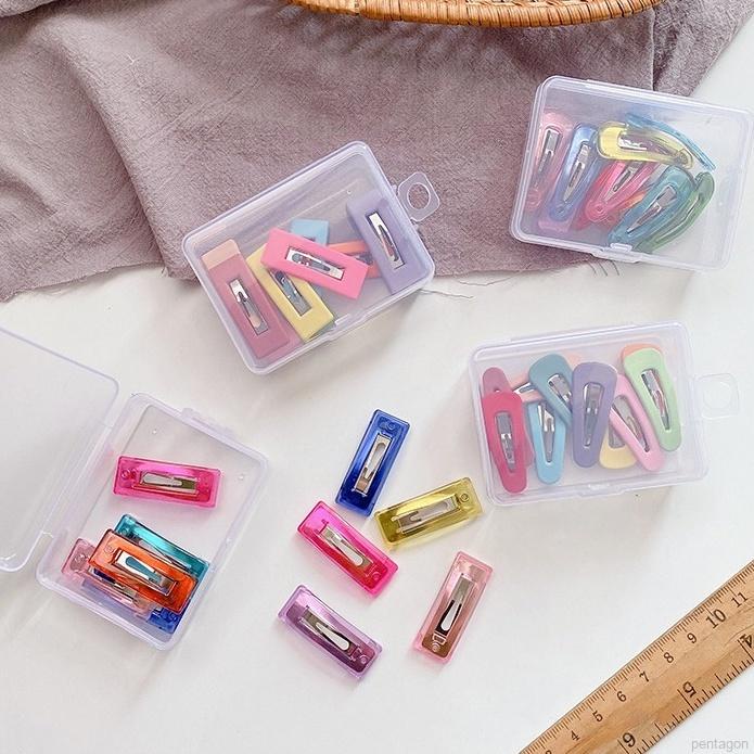 Set 10 kẹp tóc BB màu sắc ngọt ngào dễ thương cho bé gái