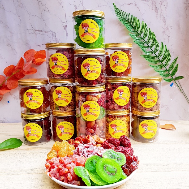 [Hàng Xuất Khẩu] Hộp 3 Vị Kiwi - Mận Cơm - Ô Mai Mơ [ LOẠI 1 ] HŨ 355G Ngon Tuyệt Nhiều Dinh Dưỡng – Quà Tặng Xí Muội