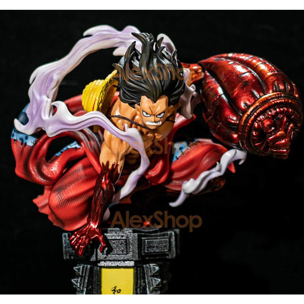 XÃ KHO  [31cm] Luffy Gear 4 Mô Hình Nhân Vật Làm Bằng Tay OnePiece