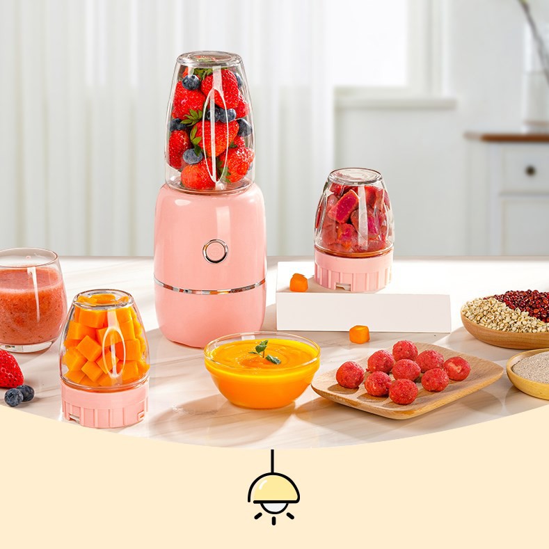 Máy xay đa năng 3 cối xay đồ ăn dặm nội địa Trung chính hãng siêu mịn Goodbabyvn