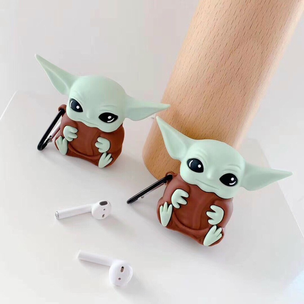 Vỏ bảo vệ đựng tai nghe Airpods 2 hình nhân vật YODA cao cấp