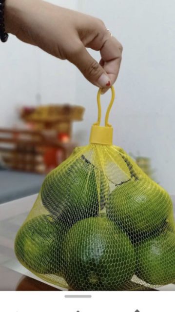 500g túi lưới kèm móc treo đựng hoa quả, thực phẩm tiện dụng