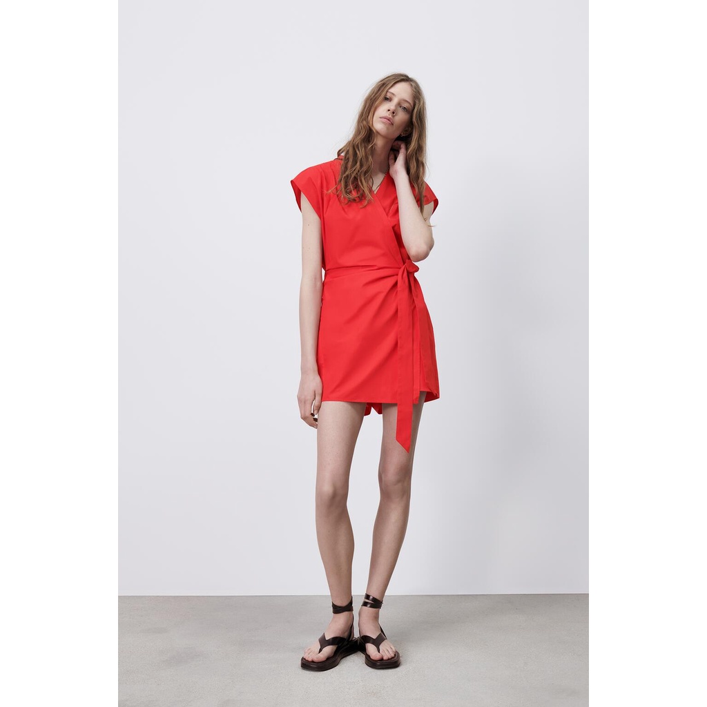 ZARA - PLAYSUIT Áo liền quần nữ đính nơ 09887877600
