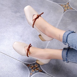 Giày Mary Jane đế vuông cao 4 phân